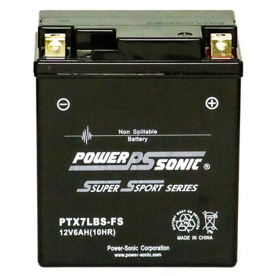 Power Sonic SuperSport Series Factory Activated AGM Battery - PTX7LBS-FS